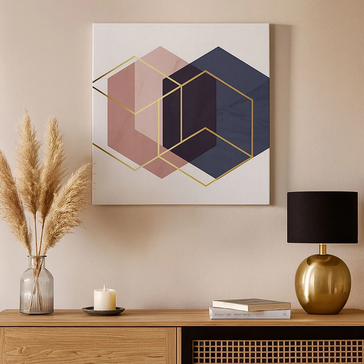 Bild auf Leinwand - Leinwandbild - Die Kraft der Einfachheit - 30x30 cm