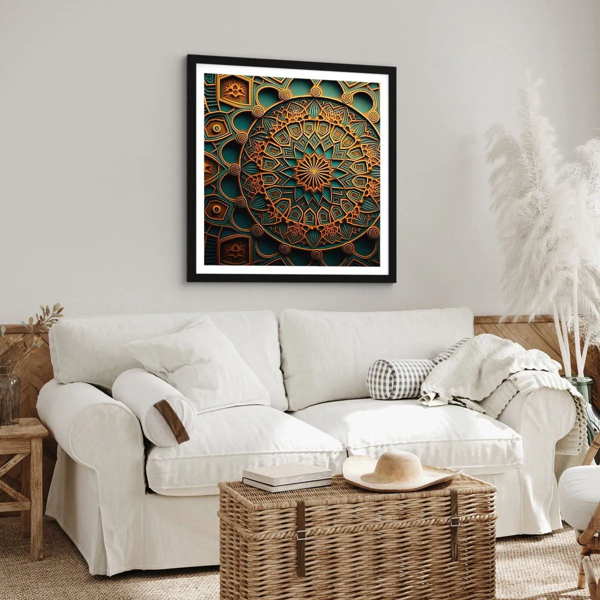 Poster in einem schwarzem Rahmen - In arabischer Atmosphäre - 30x30 cm