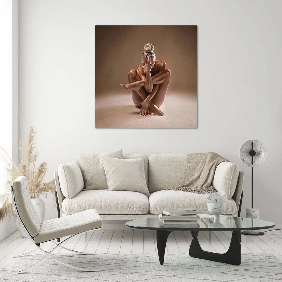 Glasbild - Bild auf glas - Die Einheit von Körper und Geist - 70x70 cm