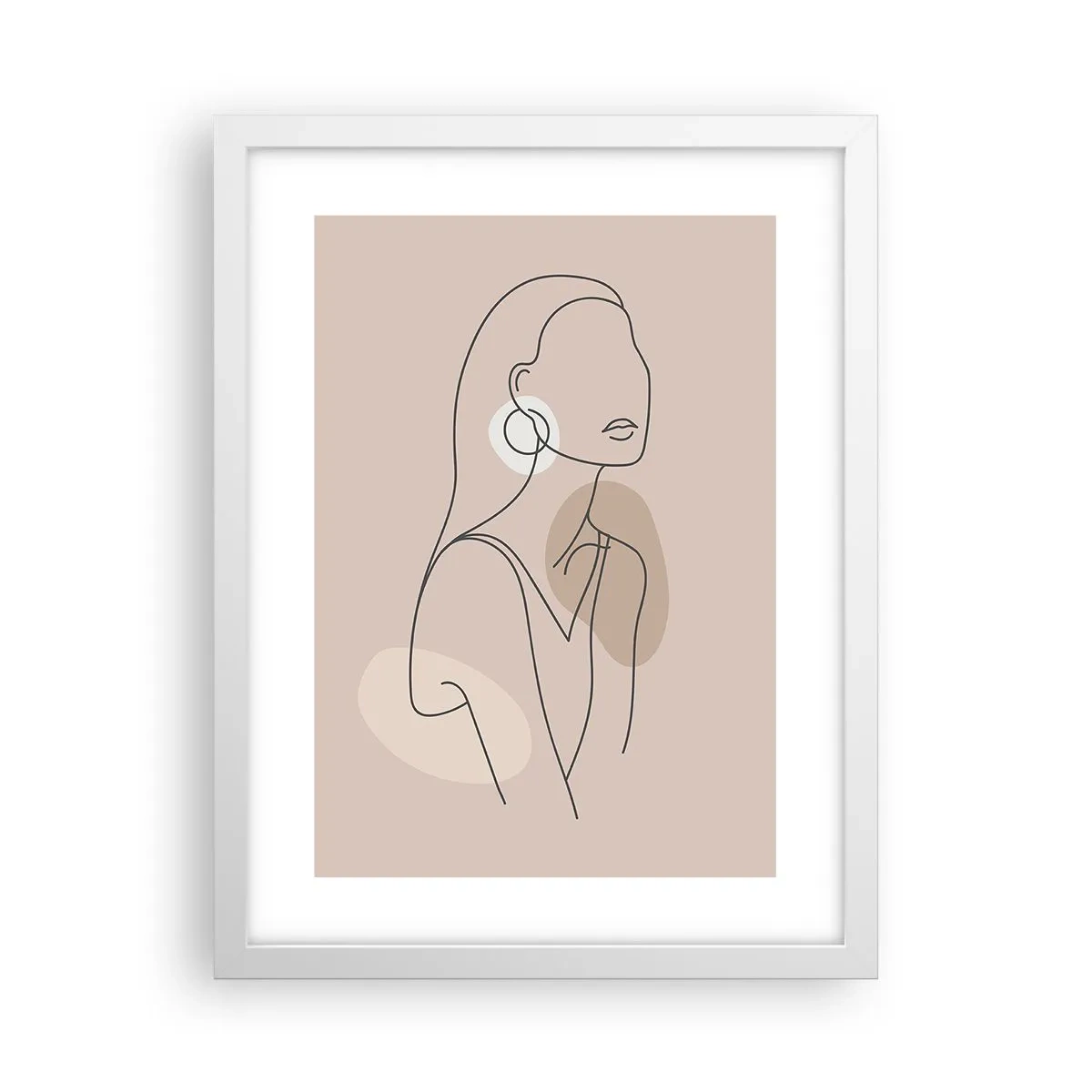 Poster in einem weißen Rahmen - Mädchenhafte Ikone - 30x40 cm