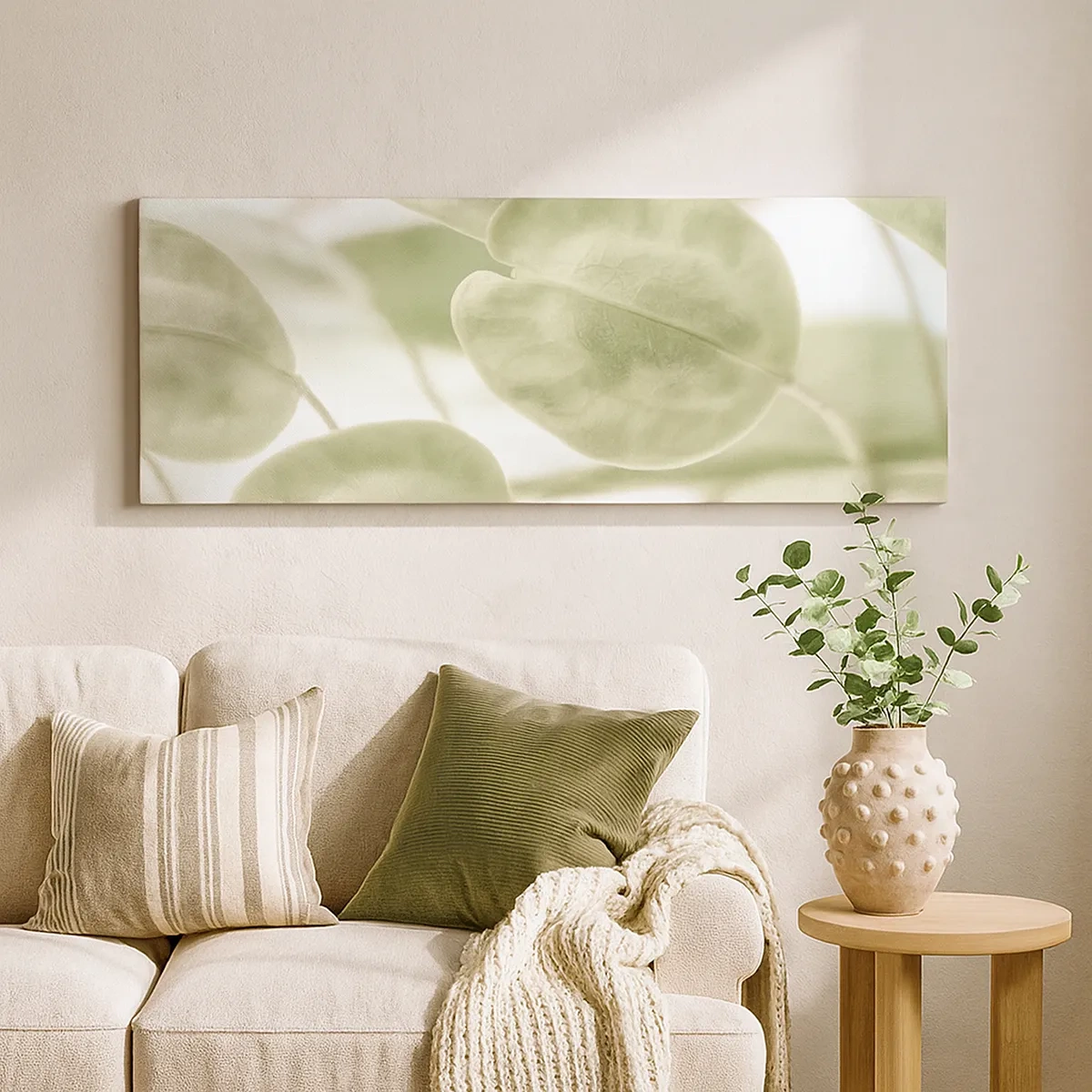 Bild auf Leinwand - Leinwandbild - Am Anfang waren Blätter... - 30x30 cm