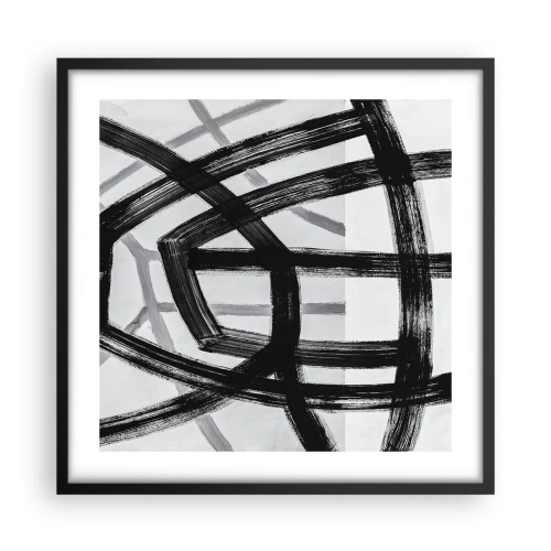 Poster in einem schwarzem Rahmen - Bautiefe - 50x50 cm