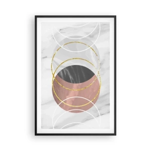 Poster in einem schwarzem Rahmen - Musik der Sphären - 61x91 cm