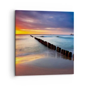 Bild auf Leinwand - Leinwandbild - Lausche der Stille - 70x70 cm