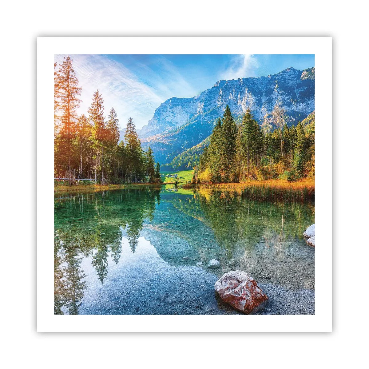Poster - Die Sanftheit des Herbstes - 60x60 cm