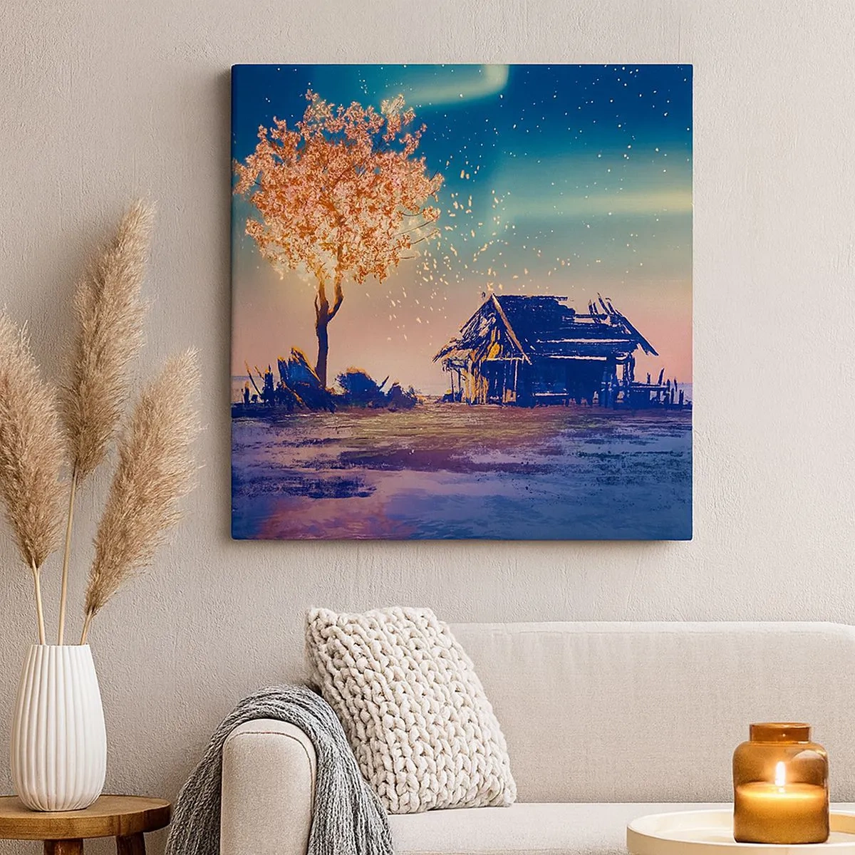 Bild auf Leinwand - Leinwandbild - Die Natur vergeht nicht - 30x30 cm