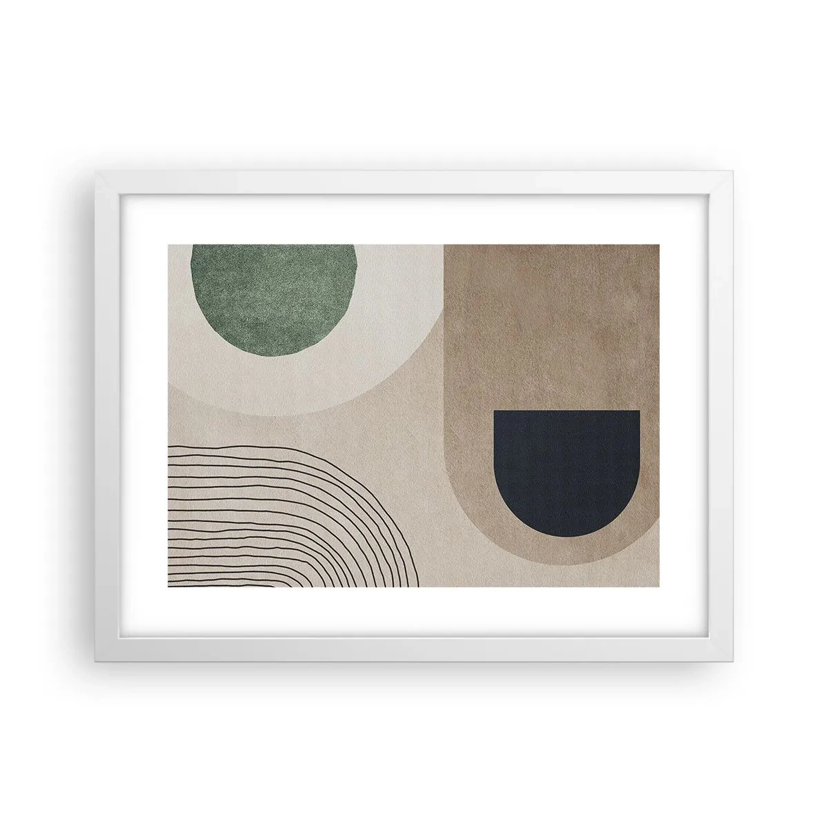 Poster in einem weißen Rahmen - Sanftheit des Ovals - 40x30 cm