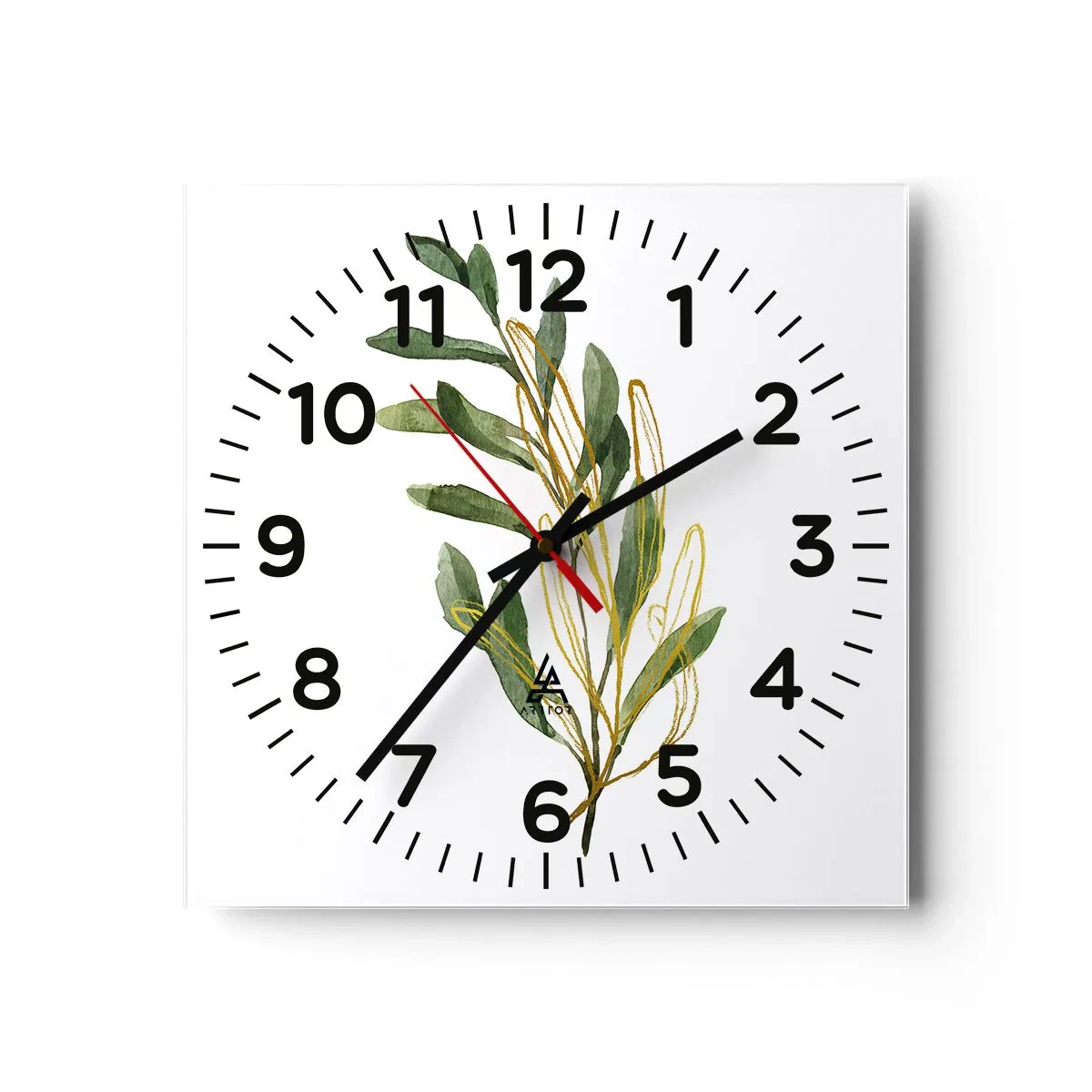 Wanduhr - Glasuhr - Alles was gut ist - 40x40 cm