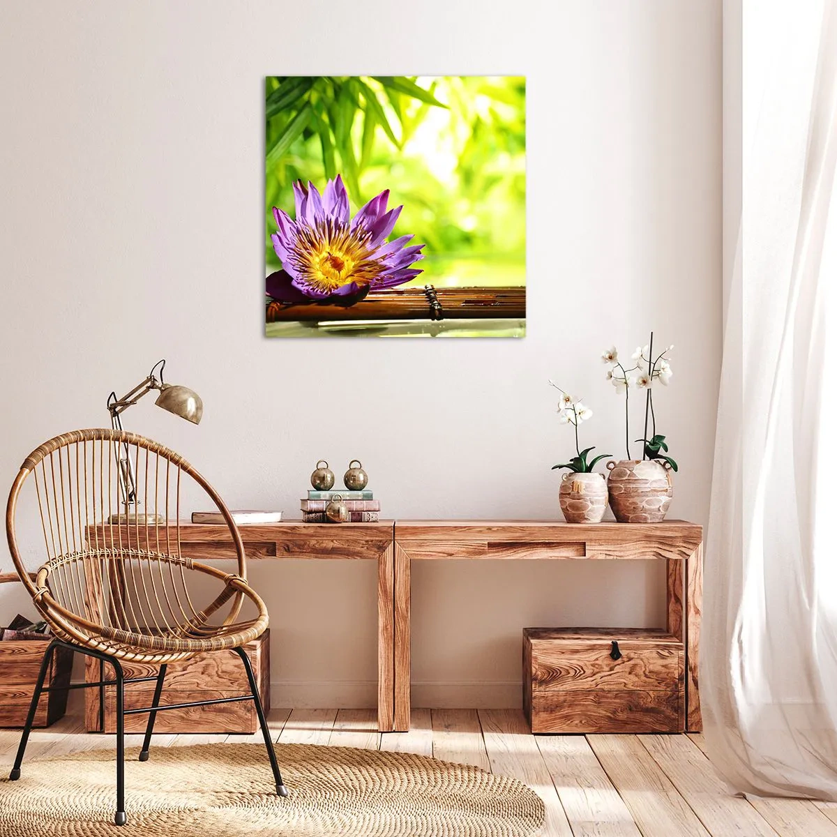 Bild auf Leinwand - Leinwandbild - In der asiatischen Sonne - 60x60 cm