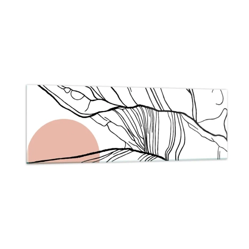 Glasbild - Bild auf glas - In einem Netz aus Zweigen - 90x30 cm