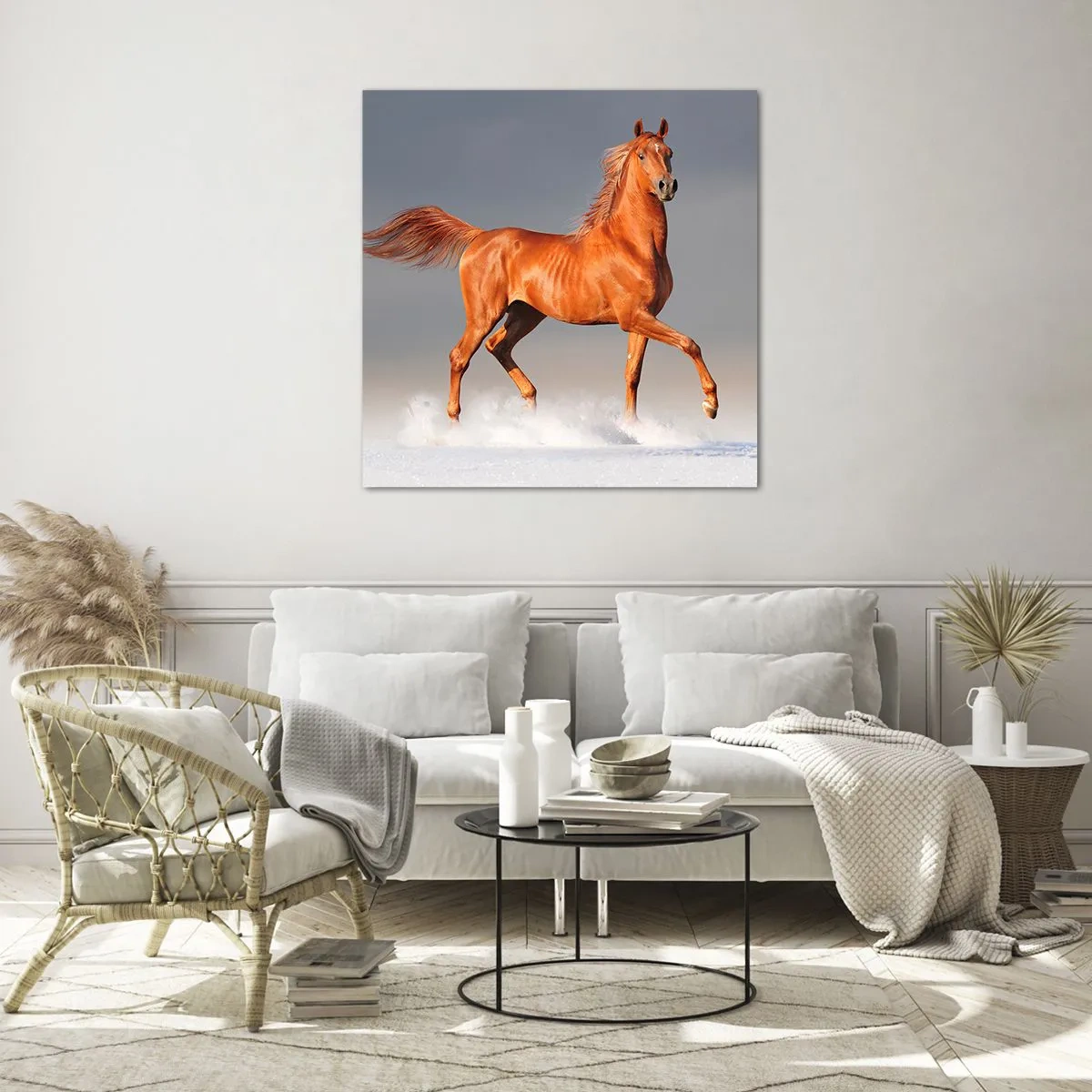 Glasbild - Bild auf glas - Tanzende Anmut - 70x70 cm