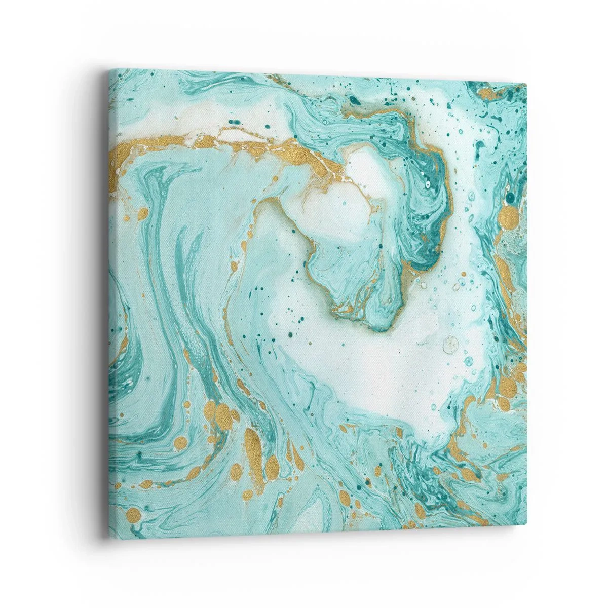 Bild auf Leinwand - Leinwandbild - Unter der großen Welle der Edo-Ära - 40x40 cm