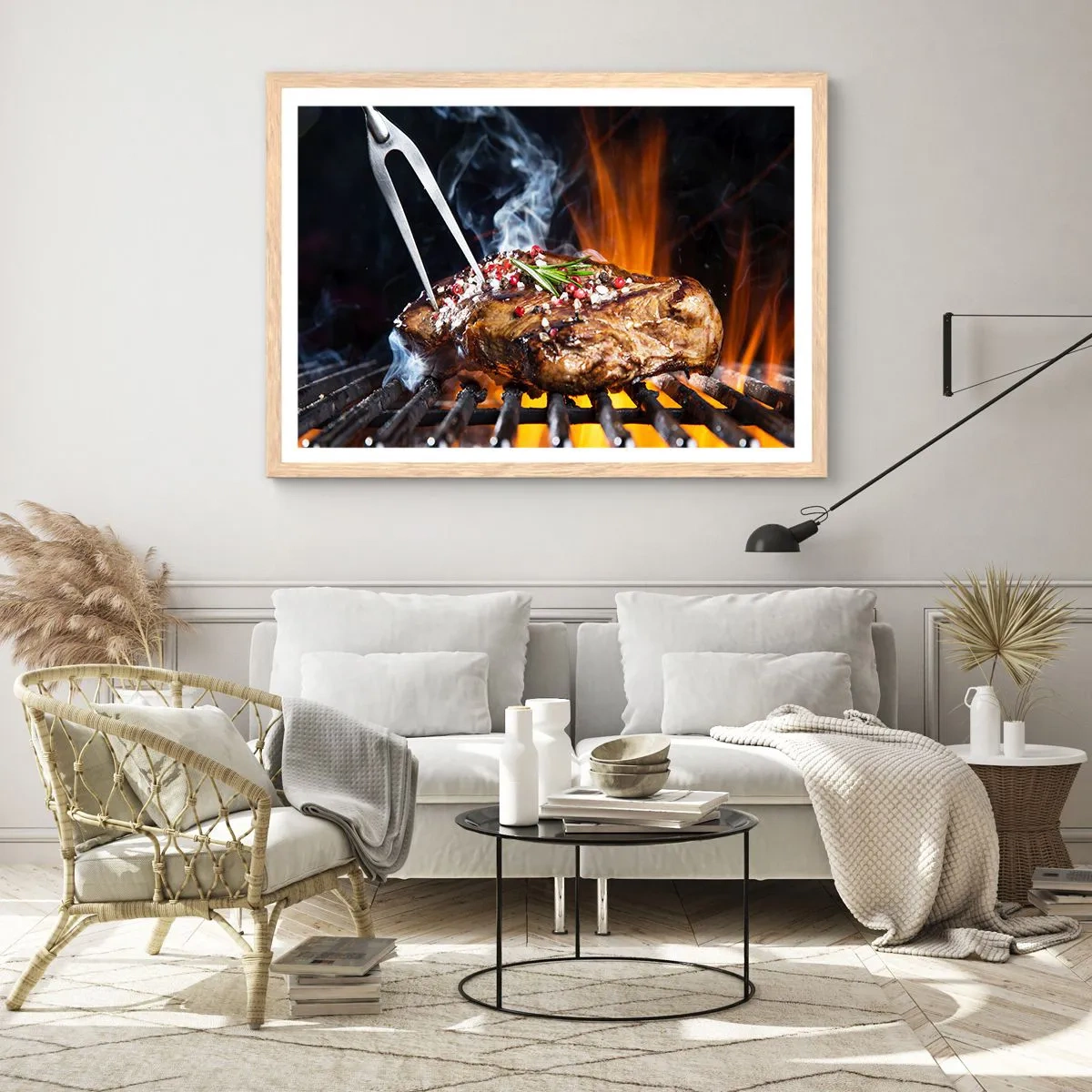 Poster in einem Rahmen aus heller Eiche - Saftig und duftend - 70x50 cm