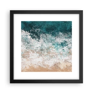 Poster in einem schwarzem Rahmen - Meeresgeschichten - 30x30 cm