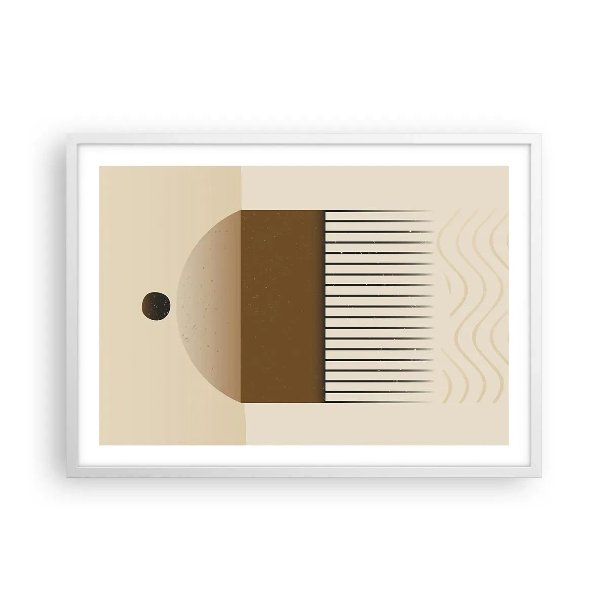 Poster in einem weißen Rahmen - Verschiedene Staaten - 70x50 cm