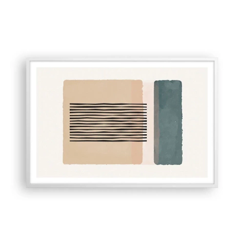 Poster in einem weißen Rahmen - Alles ist in Ordnung - 91x61 cm