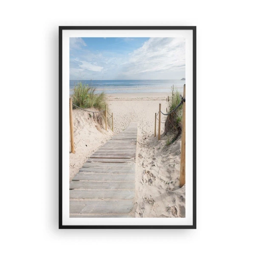 Poster in einem schwarzem Rahmen - Bis zum Horizont - 61x91 cm
