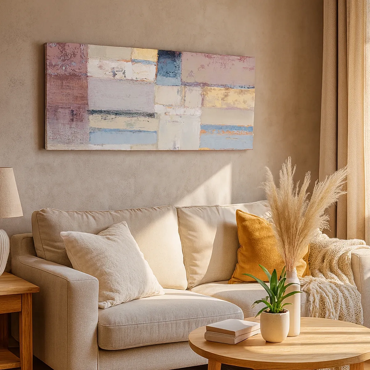 Bild auf Leinwand - Leinwandbild - Ruhe der Geometrie - 30x30 cm