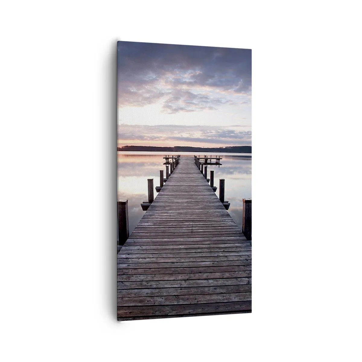 Bild auf Leinwand - Leinwandbild - Eine stille Grenze zwischen Tag und Nacht - 65x120 cm