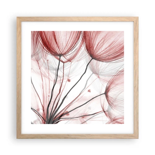 Poster in einem Rahmen aus heller Eiche - Vor der Abfahrt - 40x40 cm