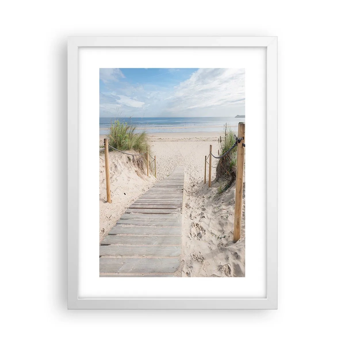 Poster in einem weißen Rahmen - Bis zum Horizont - 30x40 cm