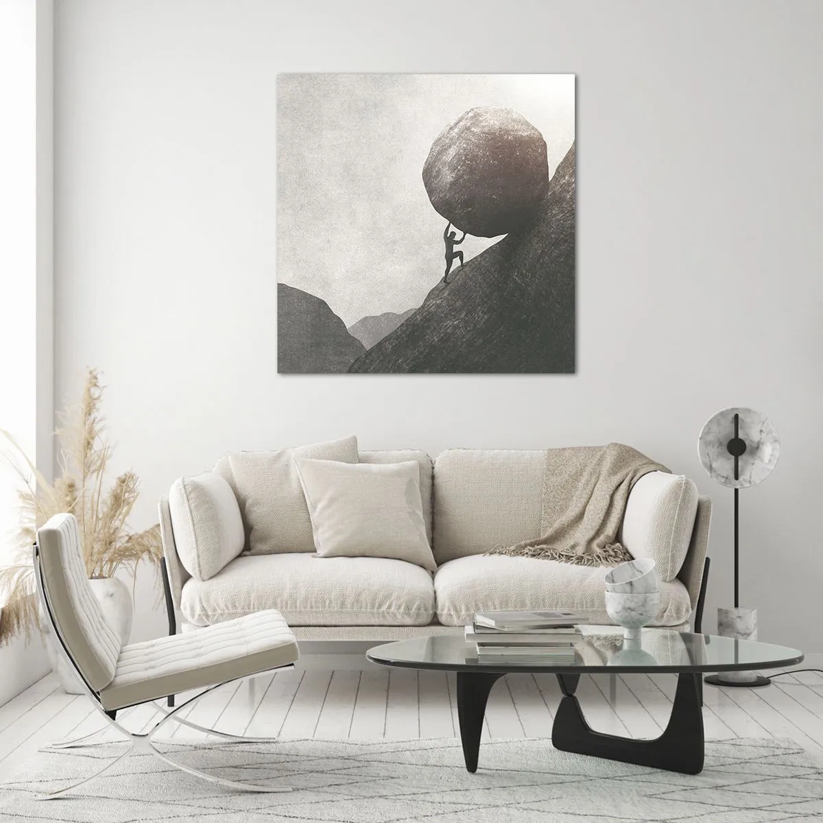 Glasbild - Bild auf glas - Ich glaube wider alle Hoffnung - 70x70 cm