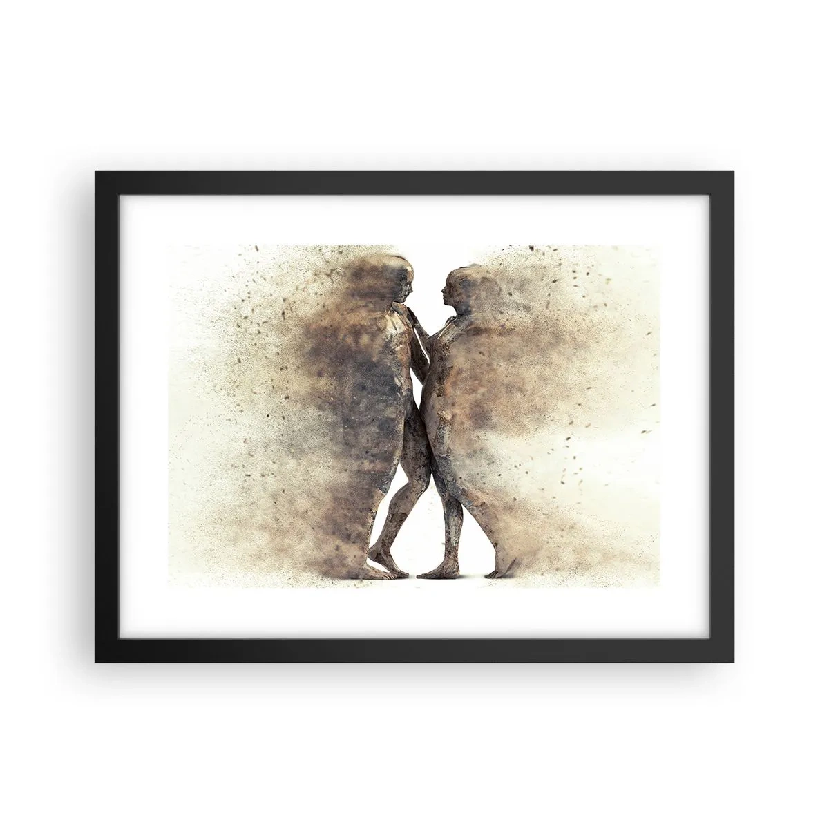 Poster in einem schwarzem Rahmen - Sie erhoben sich aus dem Staub, um zu lieben - 40x30 cm