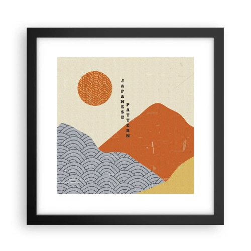 Poster in einem schwarzem Rahmen - Im japanischen Geist - 30x30 cm