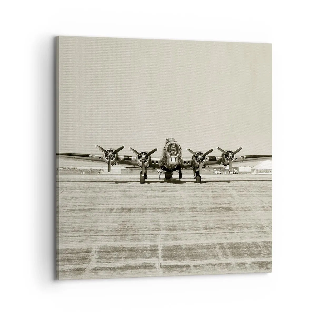 Bild auf Leinwand - Leinwandbild - Wie immer bereit - 60x60 cm