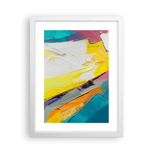 Poster in einem weißen Rahmen - Die Anatomie des Lichts - 30x40 cm