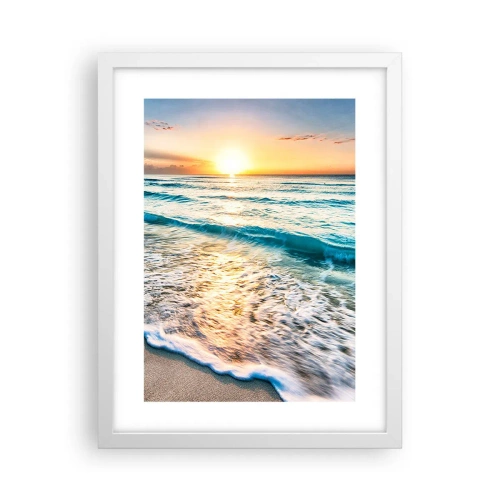 Poster in einem weißen Rahmen - Ein Blick lohnt sich - 30x40 cm