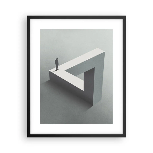 Poster in einem schwarzem Rahmen - Es ist also doch möglich - 40x50 cm