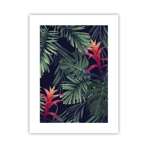 Poster - Im Grünen in Flammen gehen - 30x40 cm