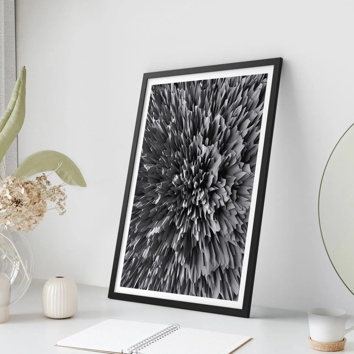 Poster in einem schwarzem Rahmen - Härter kann es nicht werden - 70x100 cm