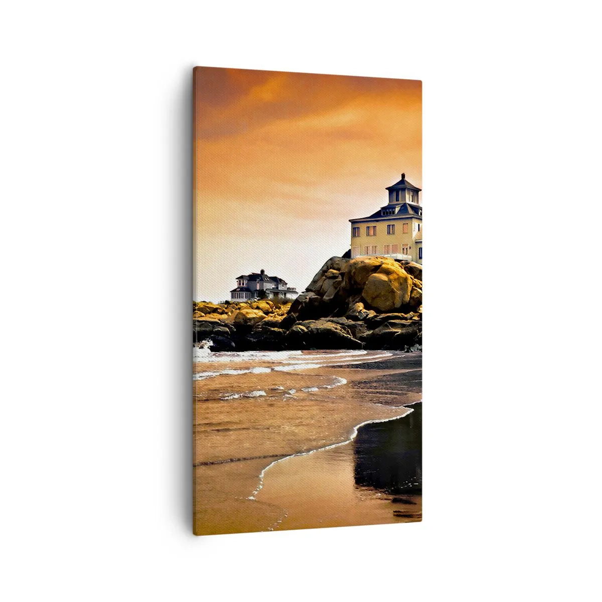 Bild auf Leinwand - Leinwandbild - Eleganz der Westküste - 55x100 cm