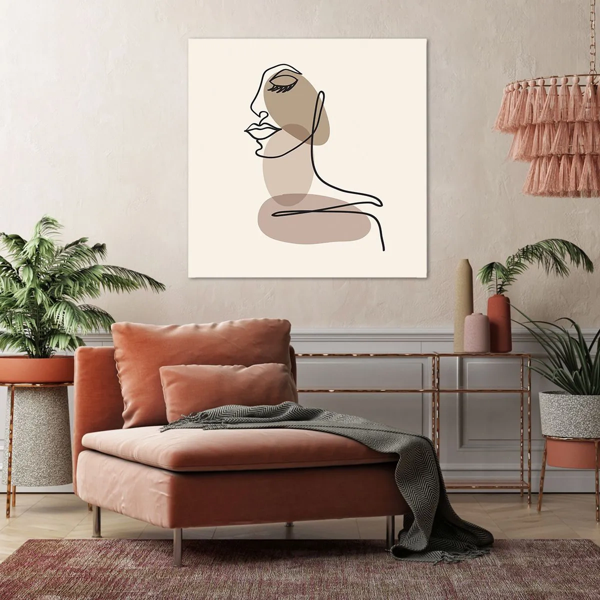 Bild auf Leinwand - Leinwandbild - Sich selbst zugehört - 30x30 cm