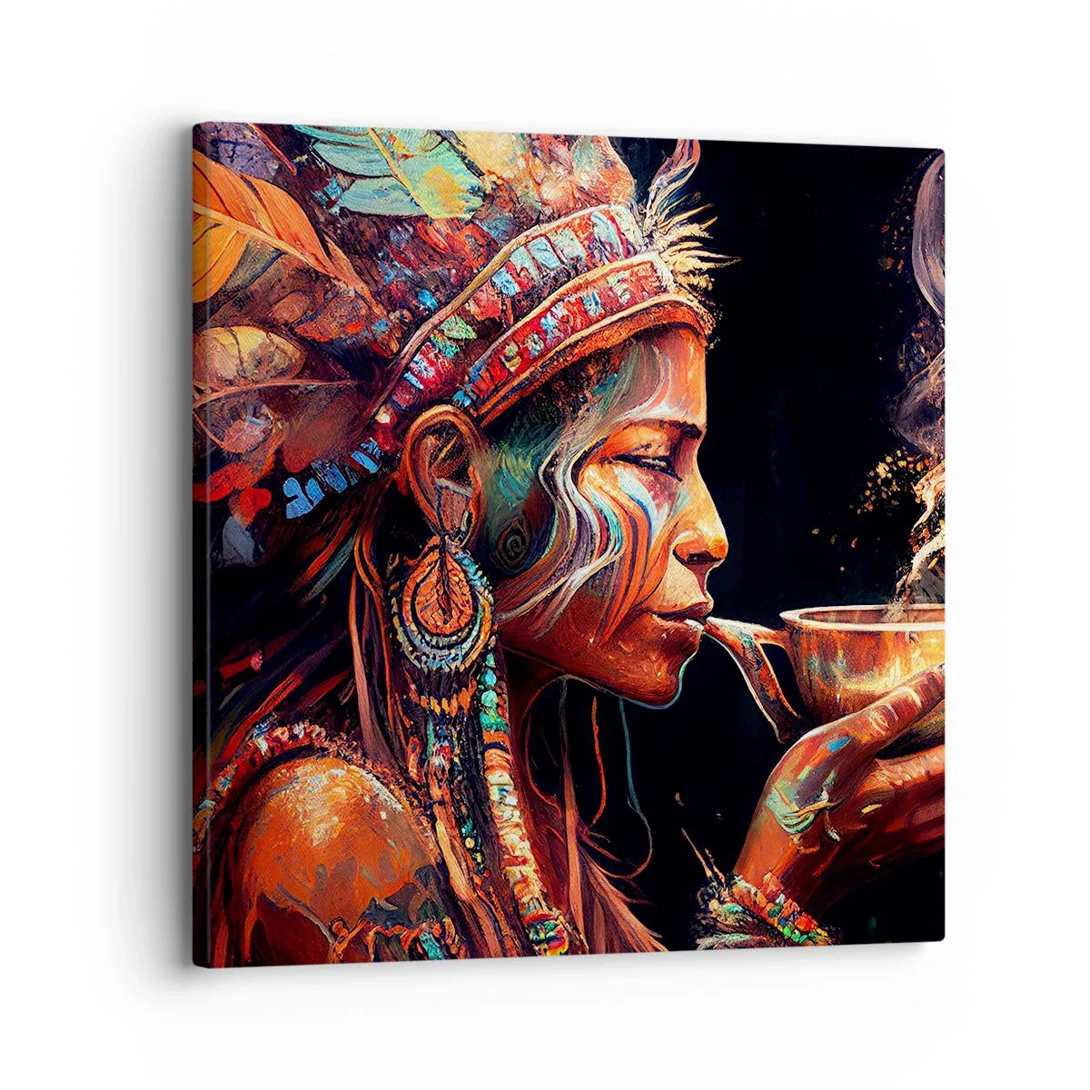 Bild auf Leinwand - Leinwandbild - Magisches Ritual - 30x30 cm