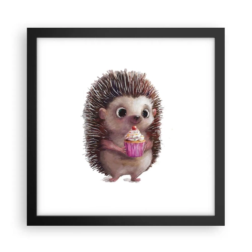 Poster in einem schwarzem Rahmen - Der Feiertag ist jeden Tag - 30x30 cm