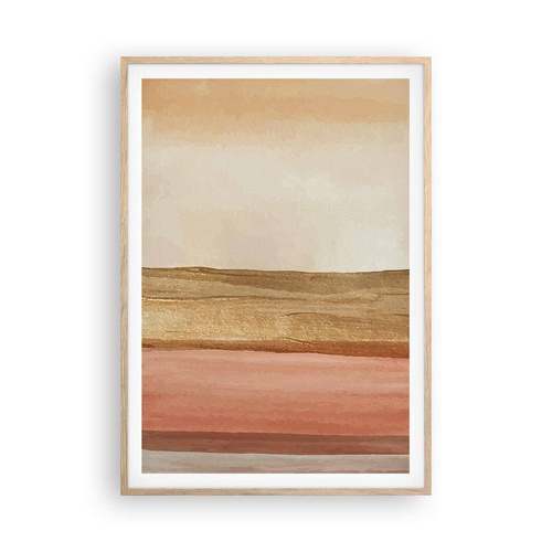 Poster in einem Rahmen aus heller Eiche - Vertikale Komposition - 70x100 cm
