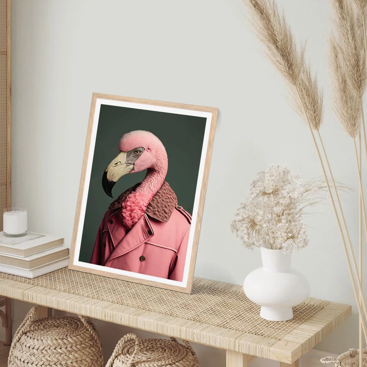 Poster in einem Rahmen aus heller Eiche - Echte Eleganz - 40x50 cm