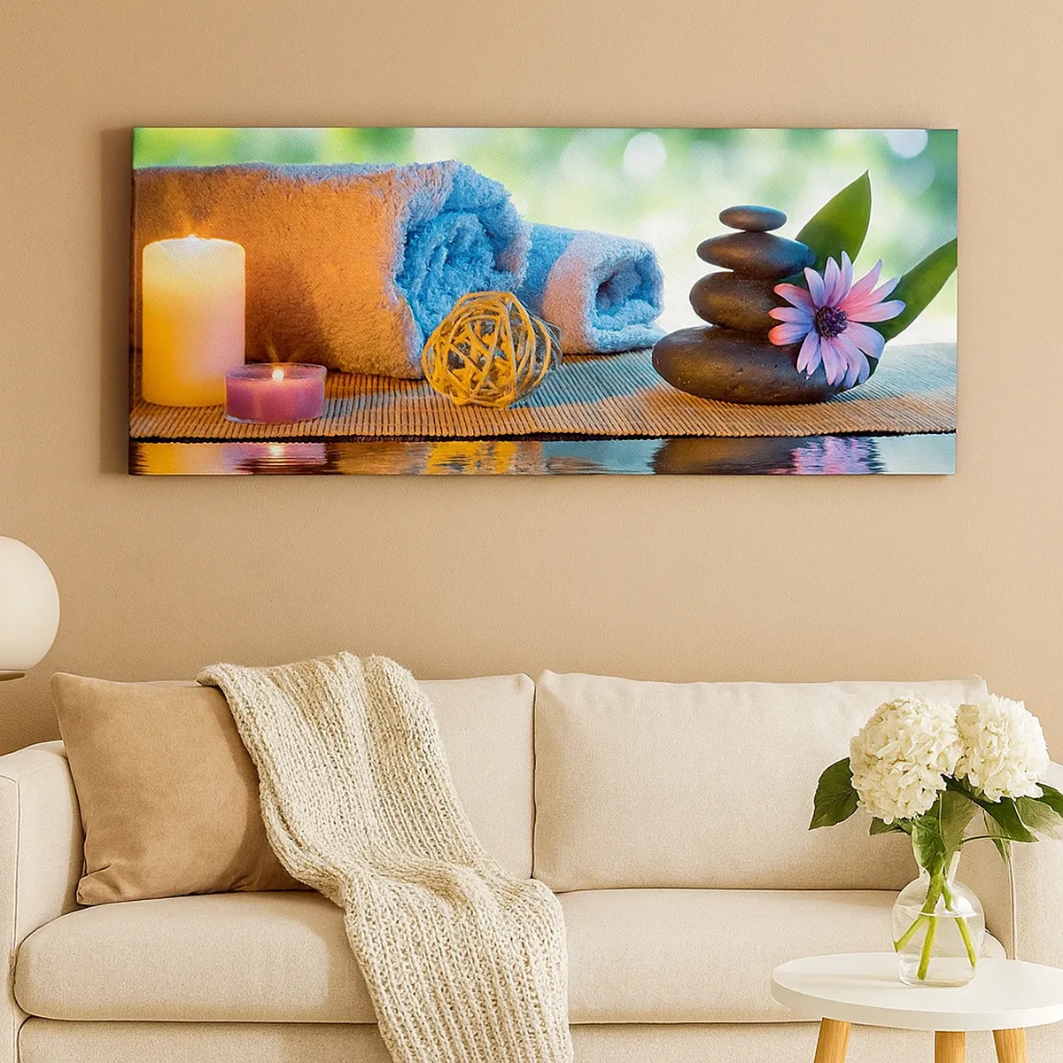 Bild auf Leinwand - Leinwandbild - Zeit für den Körper - 30x30 cm