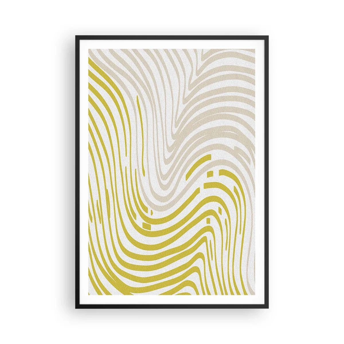 Poster in einem schwarzem Rahmen - Komposition mit sanfter Biegung - 70x100 cm
