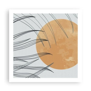 Poster - Immer der Sonne entgegen - 60x60 cm