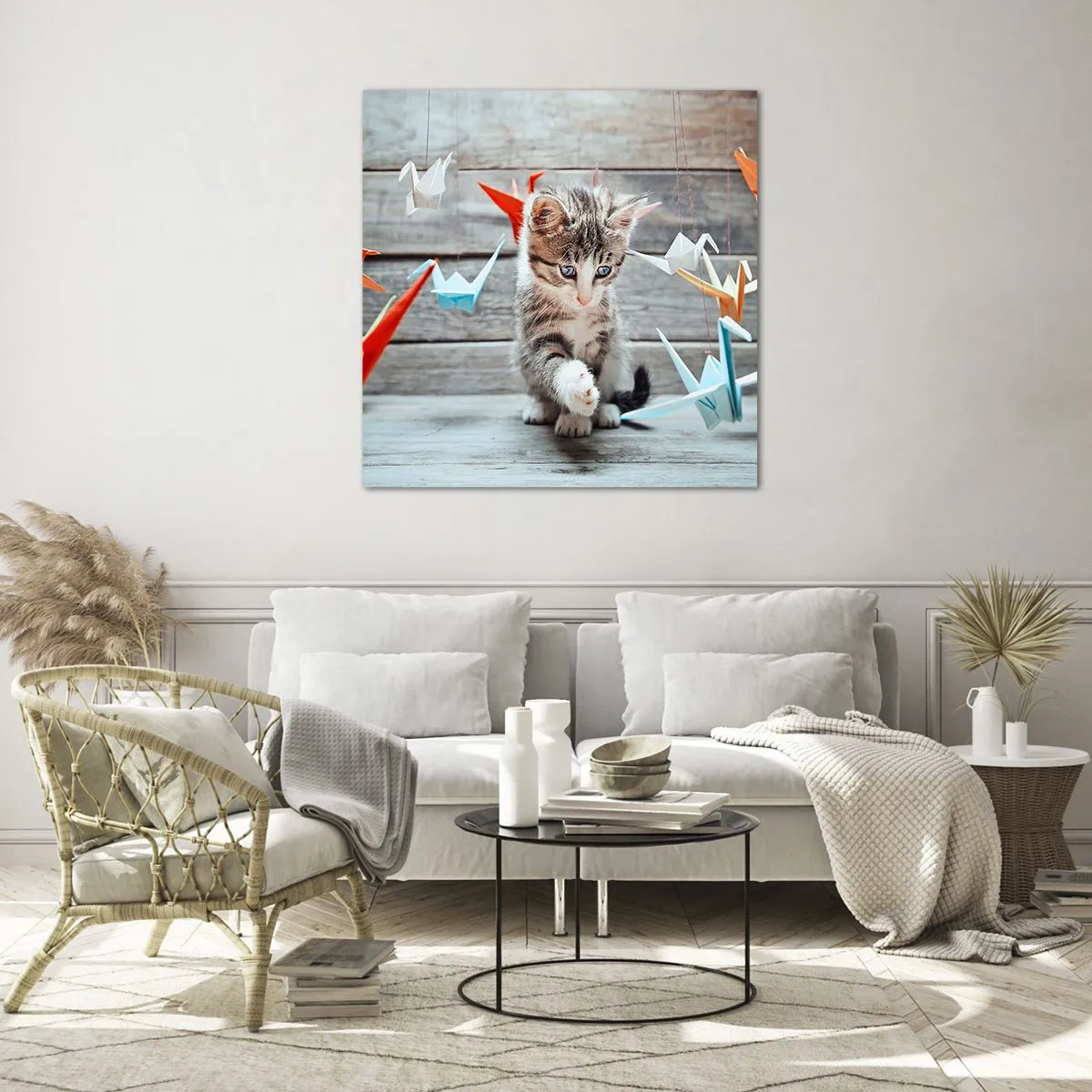 Glasbild - Bild auf glas - Erste Stunde - 70x70 cm