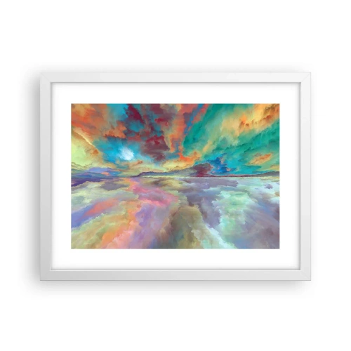 Poster in einem weißen Rahmen - Zwei Himmel - 40x30 cm