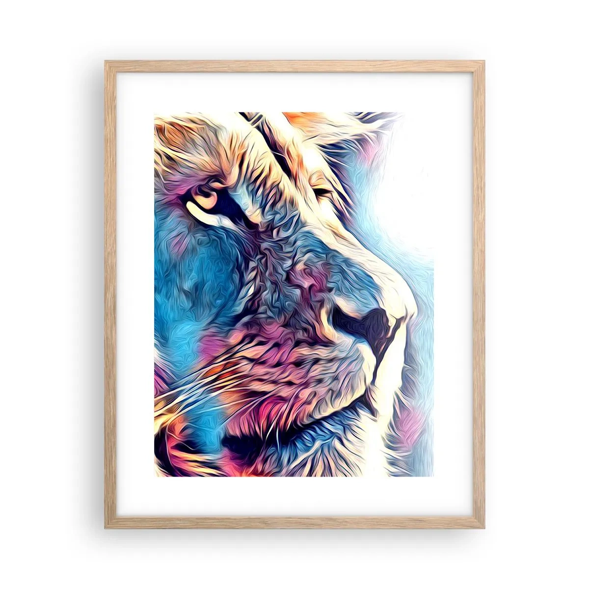 Poster in einem Rahmen aus heller Eiche - Die Weisheit der Natur - 40x50 cm