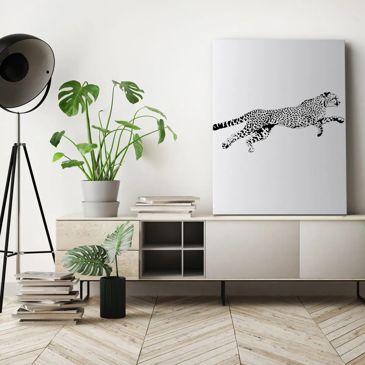 Bild auf Leinwand - Leinwandbild - Der schnellste der Welt - 45x80 cm