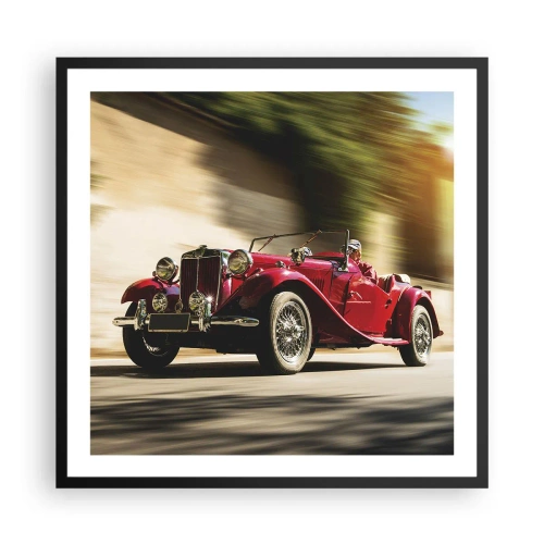 Poster in einem schwarzem Rahmen - Schöner als Nike von Samothrake - 60x60 cm