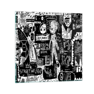 Glasbild - Bild auf glas - Spirituelle Jugend des Gesetzes und der Freude - 40x40 cm