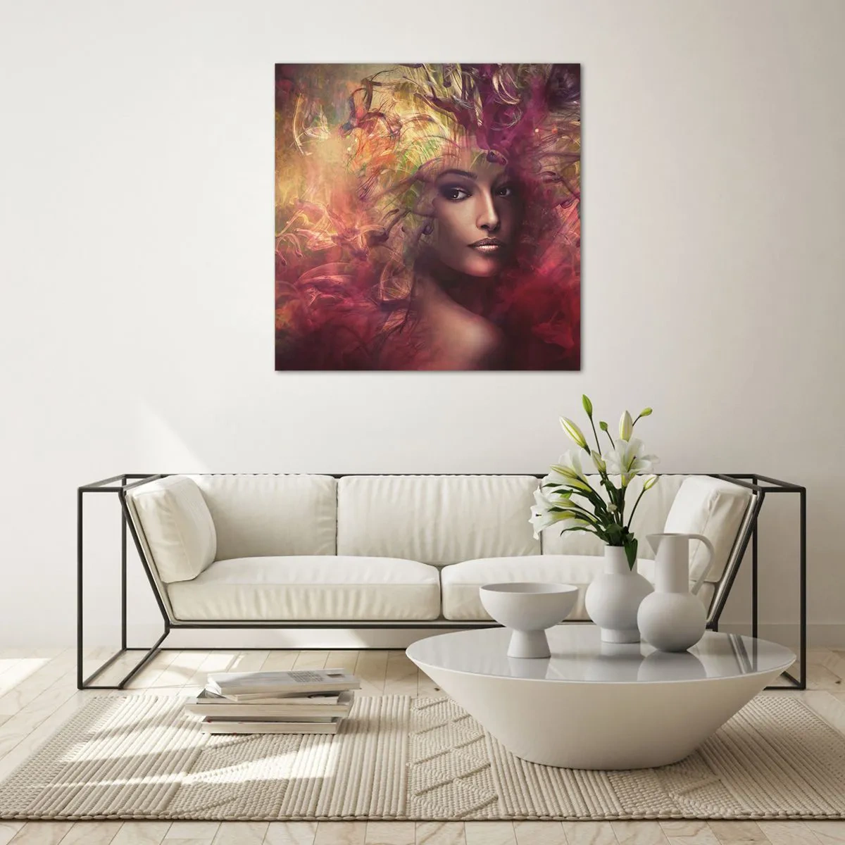 Glasbild - Bild auf glas - Ich bin hier! - 70x70 cm